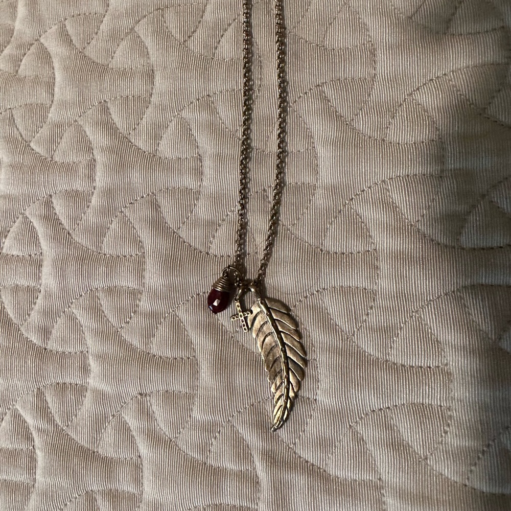 GIFTED🪴STERLING🪴GOLD PLATED BOHO NECKLACE - Picture 3 of 6